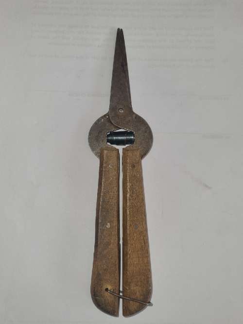 Vintage Scissor with wooden handle - France