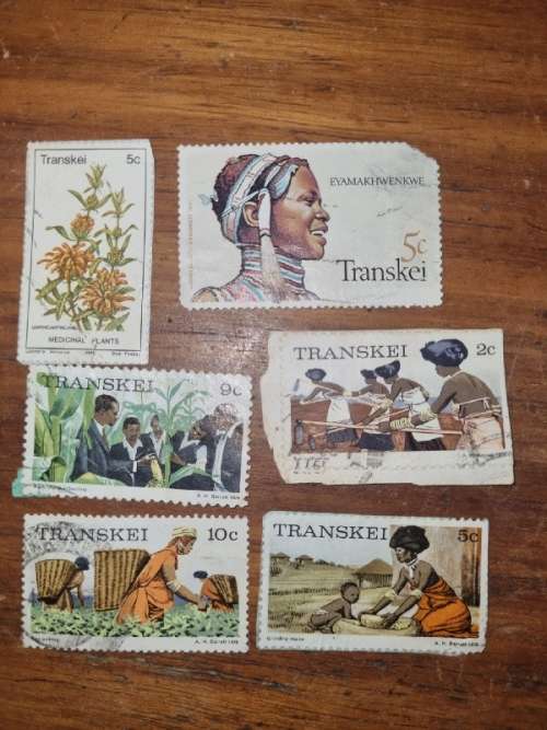 6 x Transkei stamps