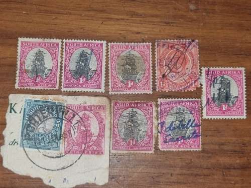 9 x Old SA Stamps