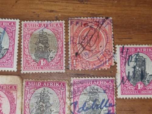 9 x Old SA Stamps