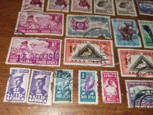 51 x Old SA Stamps