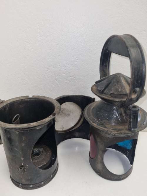 Vintage Railway Signal Lamp - SAR / SAS