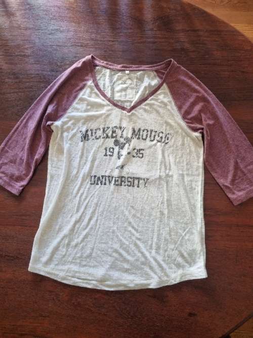 Mickey Mouse Disney Faded look top - Size M