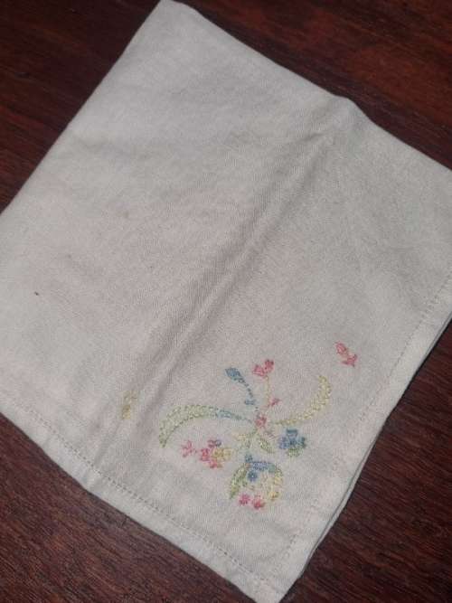 Vintage Embroidered Handkerchief