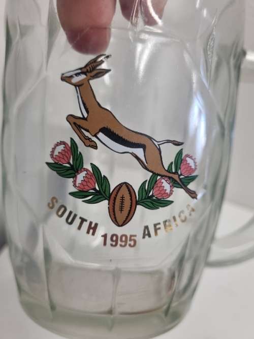 1995 World Cup Rugby Glass Beer Mug