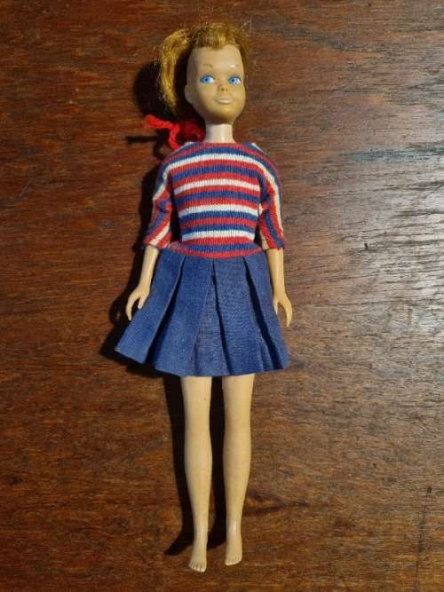 Vintage Original 1963 Barbie Skipper Doll - Mattel Inc. with extra clothes and shoes