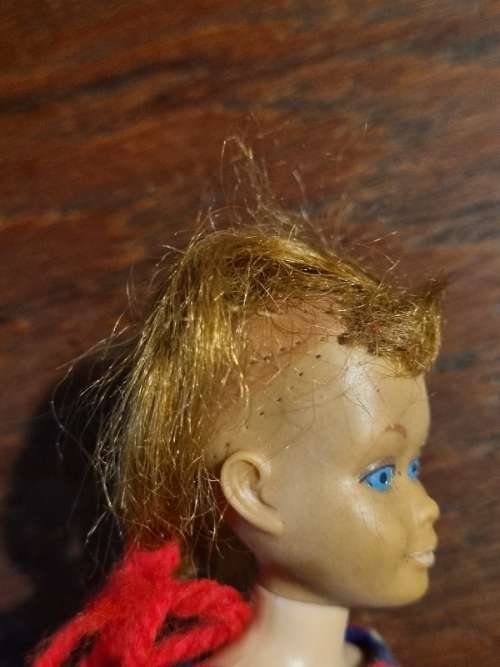 Vintage Original 1963 Barbie Skipper Doll - Mattel Inc. with extra clothes and shoes