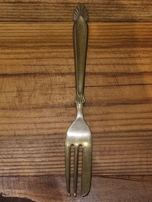 Beautiful Vintage  Cake Fork - Angora Silver Plate EPNS