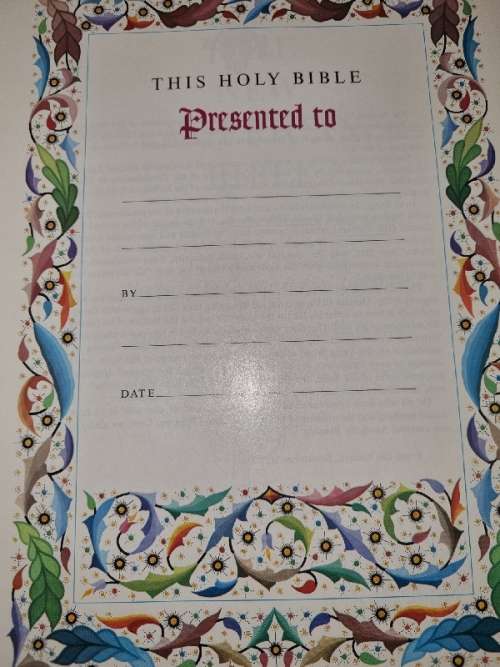 Holy Bible - The New American Bible - 1979 - 1980 Edition - Large