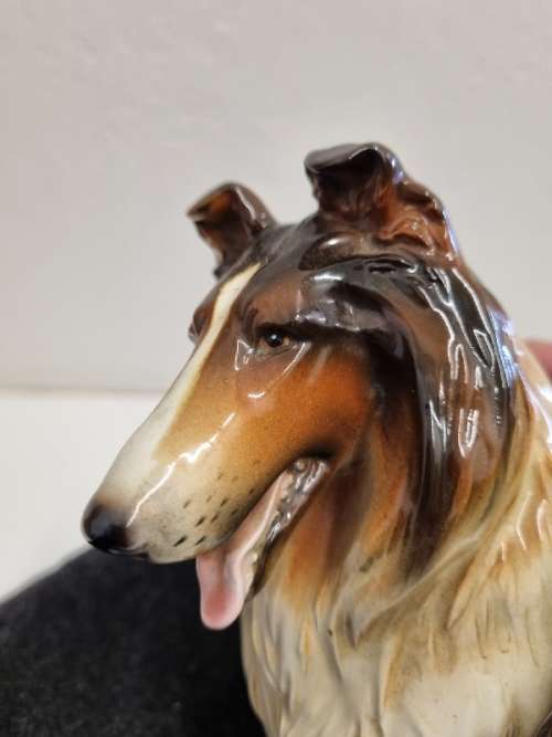 Large dog figurine - Collie dog - Made in Japan - 32cm x 21cm