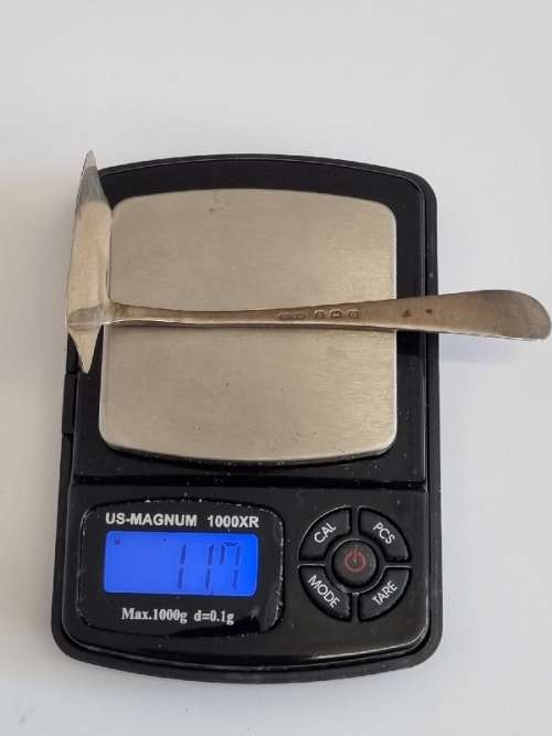 Hallmarked Silver Baby Food Pusher - 11.7g