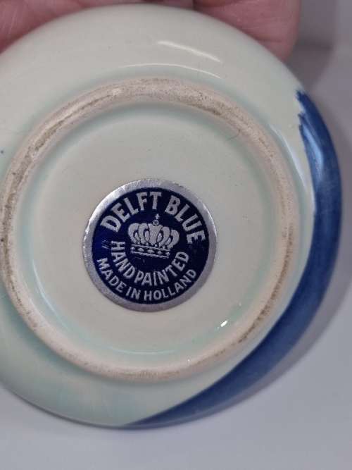 Small Hand painted Delft Blue Item - Made in Holland - Diameter - 8cm