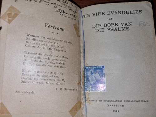 Die Vier Evangelies en die Psalms - 1929