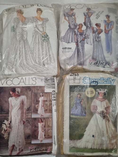 4 x Wedding Dress Patterns - New Look, etc.