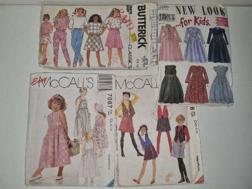 4 x Girl Clothing Patterns