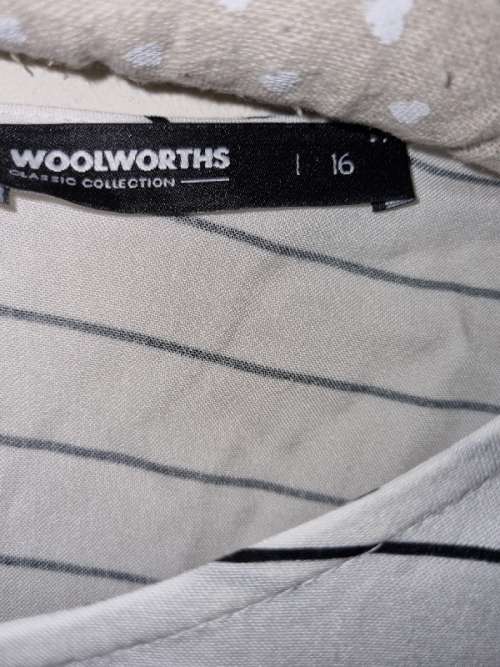 Woolworths Striped Top - Size 16
