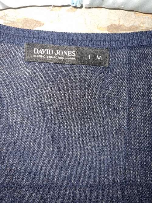 David Jones Navy Light Knitwear - Size M