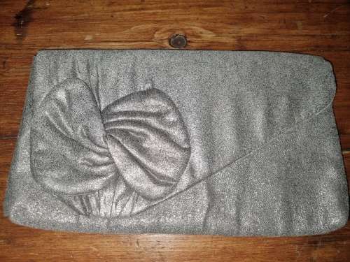 Dorothy Perkins Clutch Bag Silver - UK Brand