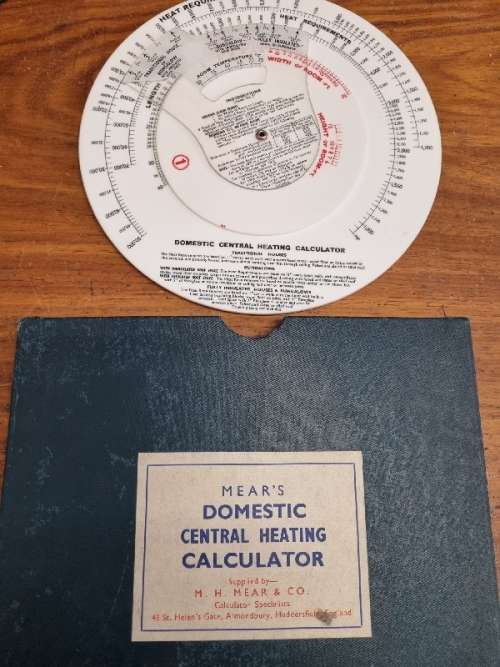 MEAR`s Domestic Central Heating Calculator - England