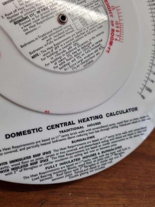 MEAR`s Domestic Central Heating Calculator - England