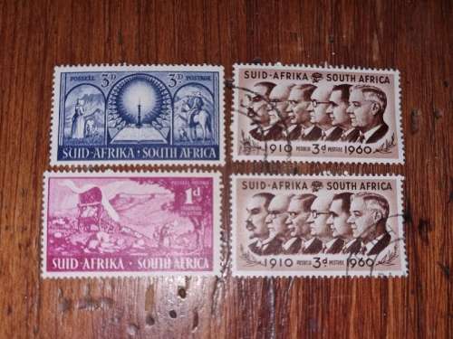 4 x Old SA stamps