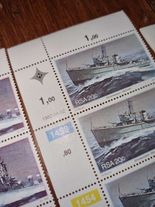 20 x RSA Ships stamps - 1982-04-02