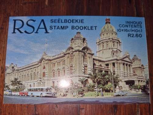 RSA Durban city Hall - Flood Disaster -  Stamp Booklet 10 x stamps