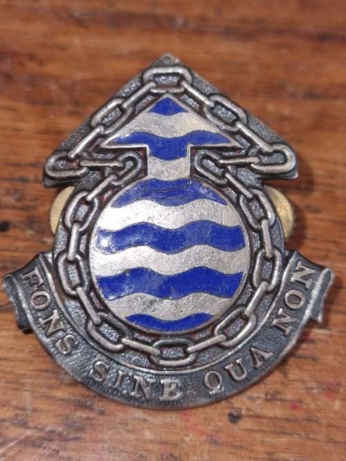 Vintage SA Ordinance Services Corps Cap Badge
