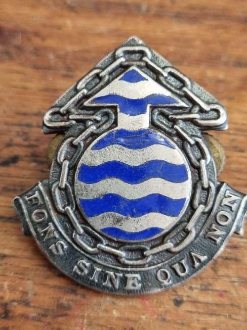 Vintage SA Ordinance Services Corps Cap Badge