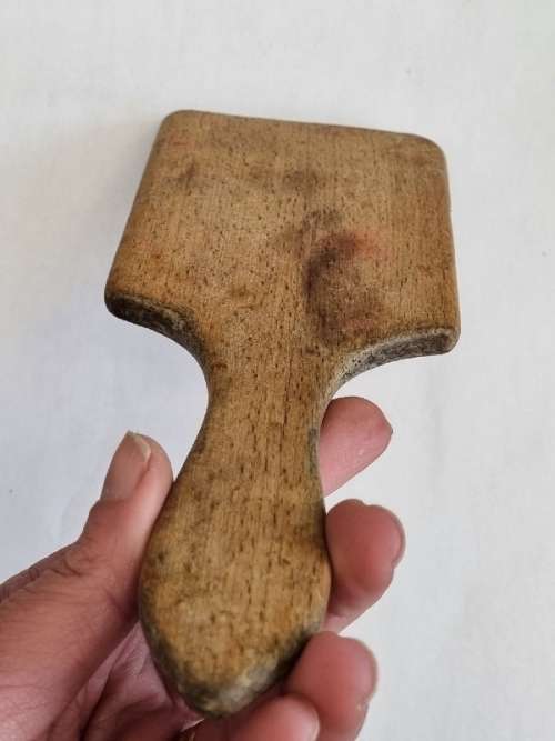 Vintage Wooden Butter Pat