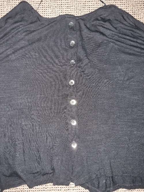 Sissy Boy Cropped Oversized Top with back button detail - Size M
