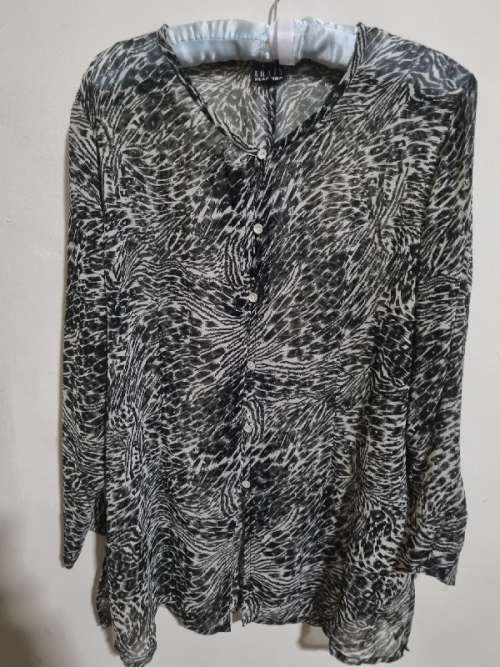 Animal Print Shirt by Chain Reaction - Size 34