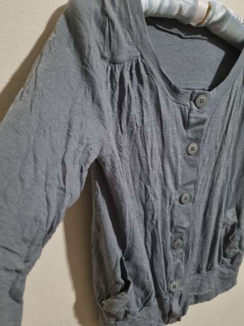 Faded Green Colour Stretcy Jacket by Metalicus Australia - Free size - Best suited for size Small