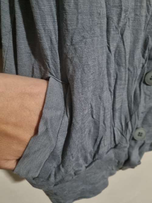 Faded Green Colour Stretcy Jacket by Metalicus Australia - Free size - Best suited for size Small