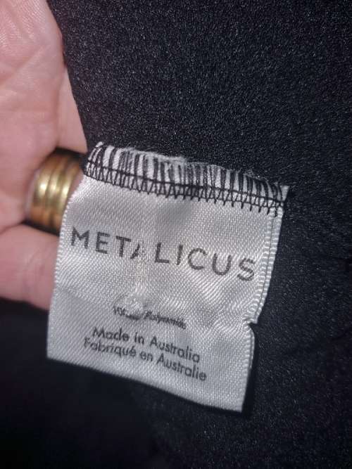 Metalicus Australia Black Stretchy Comfy Top - Free Size - Will Fit S - L