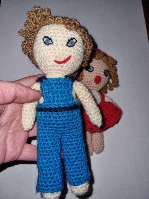 Handcrafted His and Hers Dolls / Crochet Boy and Girl