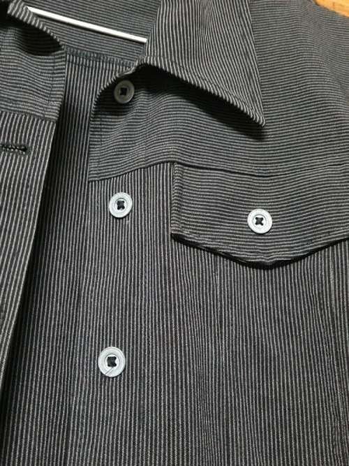 Dijon Jacket with Black and Grey Stripes - Size 10