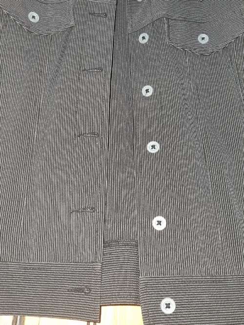 Dijon Jacket with Black and Grey Stripes - Size 10