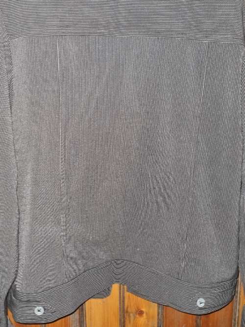 Dijon Jacket with Black and Grey Stripes - Size 10