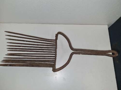 Antique Forged Coal Fork - 61cm