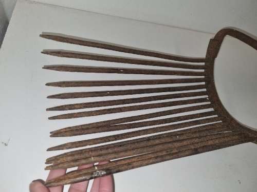 Antique Forged Coal Fork - 61cm