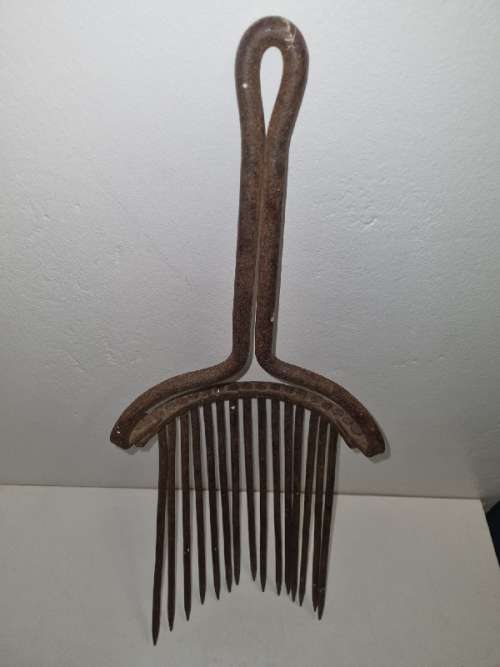 Antique Forged Coal Fork - 61cm