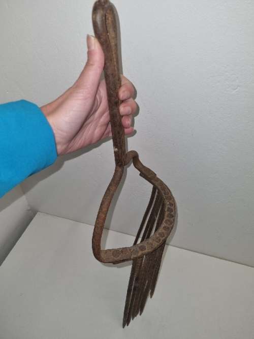 Antique Forged Coal Fork - 61cm