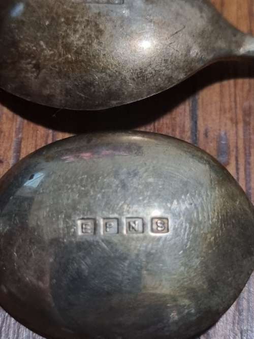3 x EPNS Coffee Bean Spoons