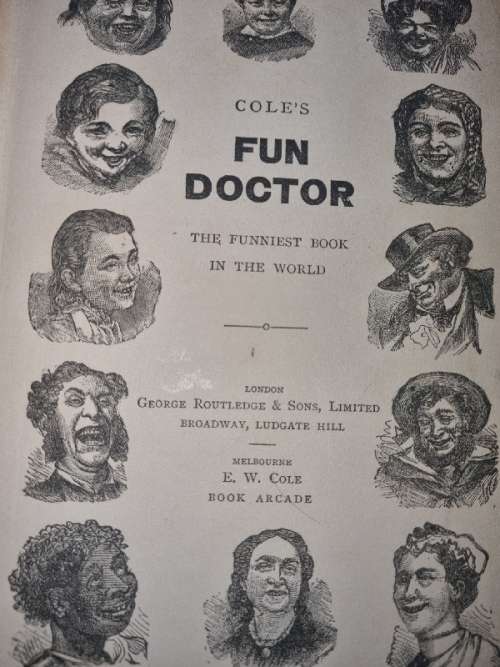 Cole`s Fun Doctor - The Funniest Book in the World - Vintage Book