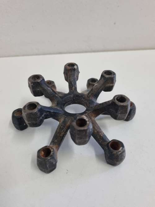 Mid Century Cast Iron Candle holder