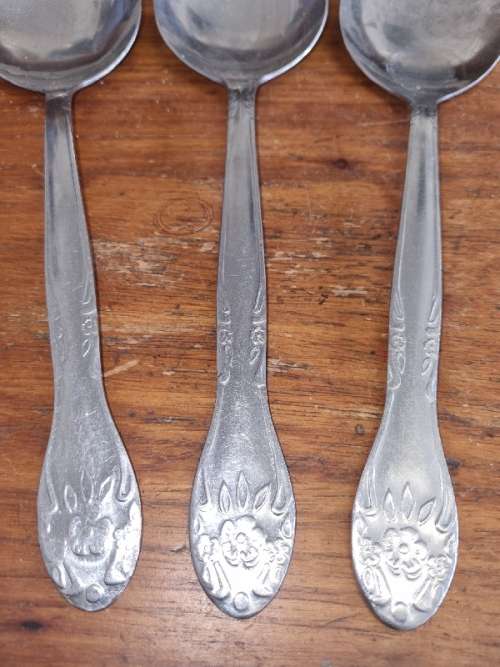 3 x Large Stainless Steel Serving Spoons