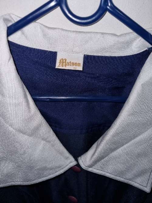 Navy and White Vintage Dress - Size 22