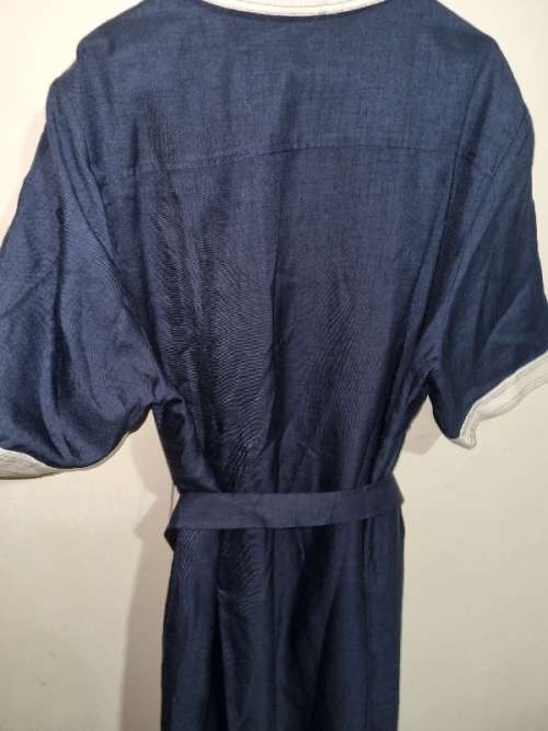 Navy and White Vintage Dress - Size 22
