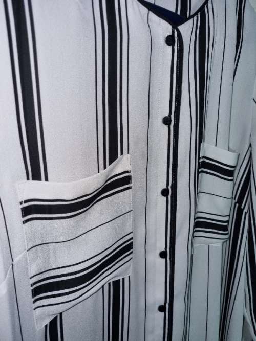 Beautiful Black and White striped shirt - Size 12 - Woolworths